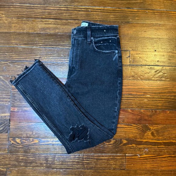 NWT Abercrombie & Fitch The Skinny High Rise Back Distressed Curve Love Jeans - Picture 13 of 14